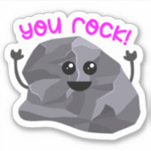 Du Rock! Aufkleber (Vorderseite)