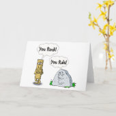 Du Rock, du regierst Karte (Gelbe Blume)