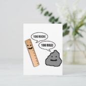 Du Rock, du regierst Postkarte (Stehend Vorderseite)