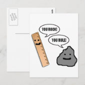 Du Rock, du regierst Postkarte (Vorne/Hinten)