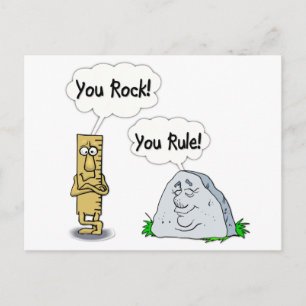 Du Rock, du regierst Postkarte