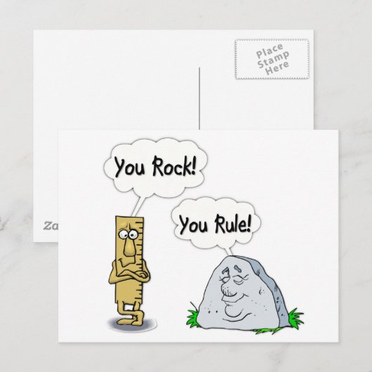 Du Rock, du regierst Postkarte (Vorne/Hinten)