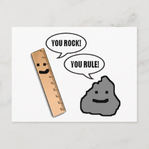 Du Rock, du regierst Postkarte