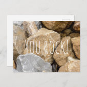 Du Rock! Ein lustiges Optimismus Postkarte (Vorne/Hinten)