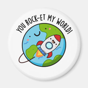 Du Rock et my World Funny Rocket Pub Magnet