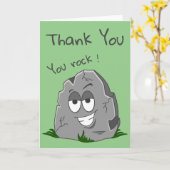 Du Rock! Funny Danke Karte (Gelbe Blume)