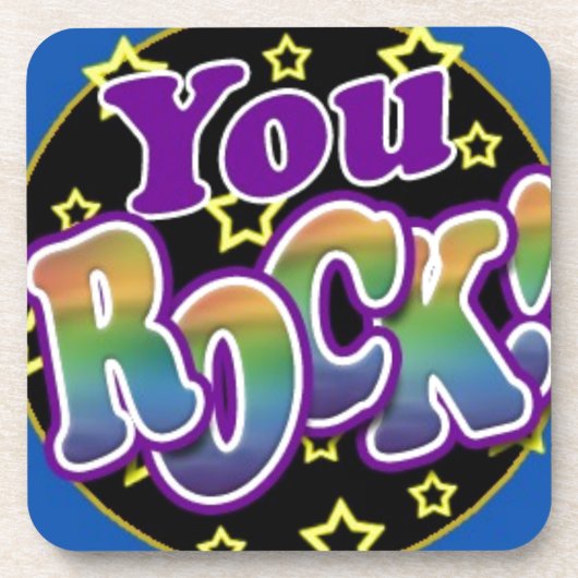 Du Rock! Getränkeuntersetzer (Vorderseite)