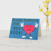 Du Rock Happy Vatertag Card Karte (Gelbe Blume)