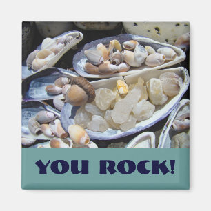 DU ROCK Magnete spendet Muscheln gegen Steine Magnet