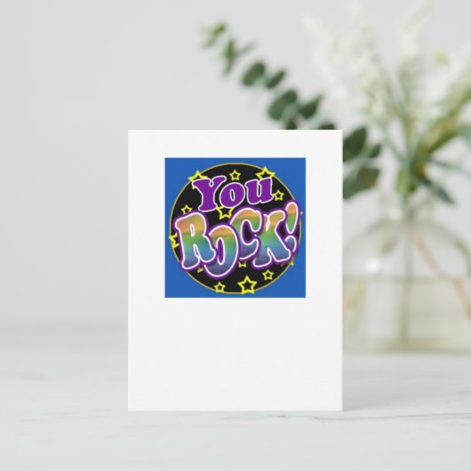 Du Rock! Postkarte (Stehend Vorderseite)