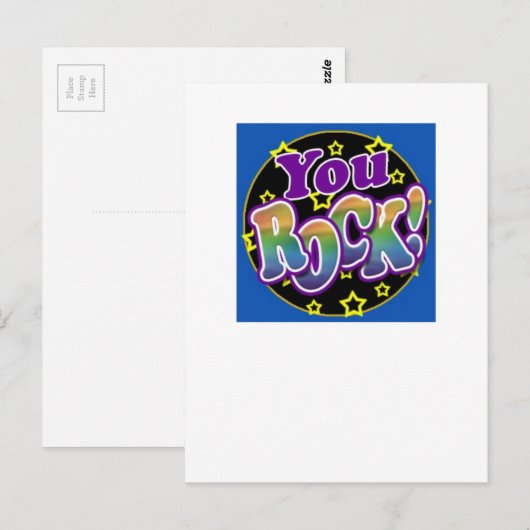 Du Rock! Postkarte (Vorne/Hinten)