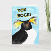"Du Rock!" Rockhopper Penguin Ermutigungskarte Karte (Vorderseite)