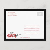 Du Rock! Valentinstag Postkarte (Rückseite)