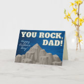 Du Rock, Vater! Glückliche Vatertagskarte Karte (Gelbe Blume)