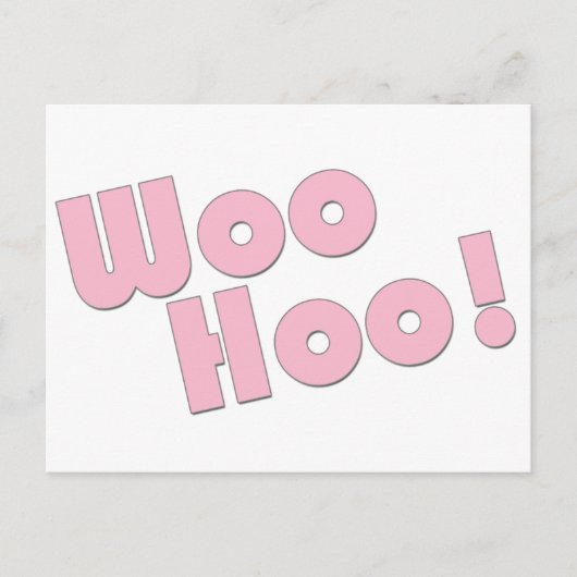 Du Rock! WooHoo! Postkarte (Vorderseite)