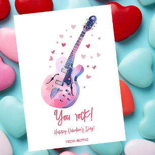 Du rockst einen lustigen Valentinstag Feiertagskarte
