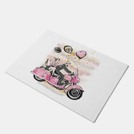 Du rockst meine Welt | Verallgemeinerung von Motor Fußmatte (Schrägansicht)