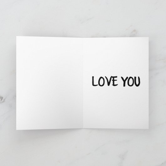 DU ROCKST MEINE WELTLIEBE ROMANCE ÜBERSIEGTE KARTE (Innenseite)