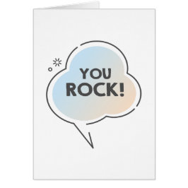 Du rockst Text in Chat-Blase