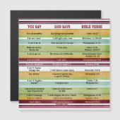 DU SAGST GOD SAGT Inspirationspressen der Bibel Magnetkarte (Vorne/Hinten)