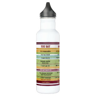 "Du sagst/Gott sagt" Inspirationsbibliotheken Trinkflasche