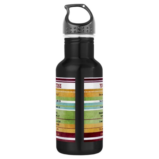 "Du sagst/Gott sagt" Inspirationsbibliotheken Trinkflasche (Rückseite)