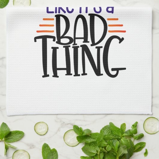 Du sagst Hexe, als wäre es ein schlechtes Hallowee Geschirrtuch (Gefaltet)