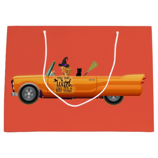 Du sagst, Hexe sei schlecht Große Geschenktüte (Vorderseite)