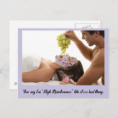 Du sagst, ich bin sehr pfleglich, weil es schlecht postkarte (Vorne/Hinten)