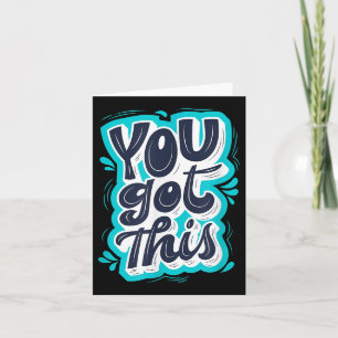 Du Schaffst Das Inspirierende Motivationszitat Karte