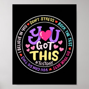 Du Schaffst Das Kein Stress Mach Deinen Motivation Poster