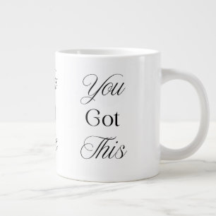 Du Schaffst Das Motivations-Geschenk für ihr Wohlb Jumbo-Tasse