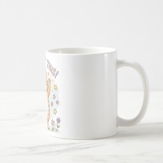 Du schaffst das! Motivations-Tasse mit Zitat  Kaffeetasse (Rechts)