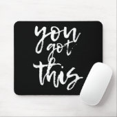 Du Schaffst Das Motivierend Und Positiv  Mousepad (Mit Mouse)