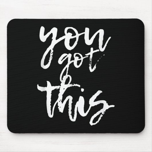 Du Schaffst Das Motivierend Und Positiv  Mousepad (Vorne)