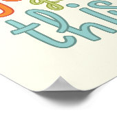 Du Schaffst Das, Niedliche Motivation Poster (Ecke)