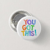Du Schaffst Das, Positive Worte Button (Vorne & Hinten)