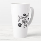 Du Schaffst Das Sis Latte Tasse (Rechte Ecke)
