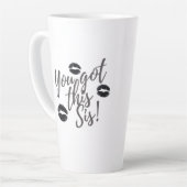 Du Schaffst Das Sis Latte Tasse (Linke Ecke)
