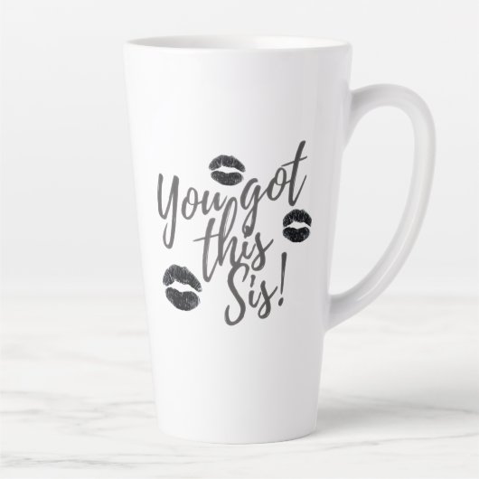 Du Schaffst Das Sis Latte Tasse (Rechts)