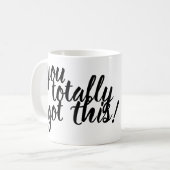 Du schaffst das total! kaffeetasse (Vorderseite Links)