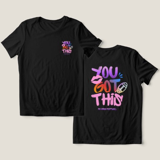 Du Schaffst Das Tri-Blend Shirt (Design Vorderseite & Rückseite)