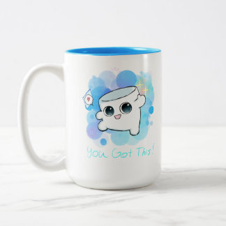 Du schaffst das! zweifarbige tasse