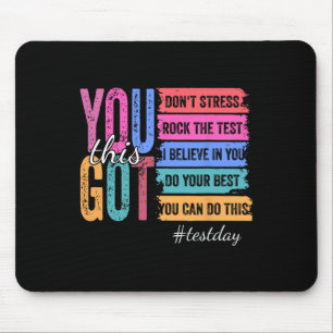 Du Schaffst Diesen Test Tag Motivierender Lehrer Z Mousepad