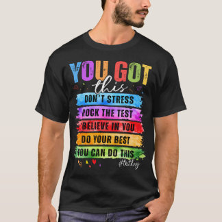 Du Schaffst Diesen Testtag Staar-Staatsprüfung Leh T-Shirt