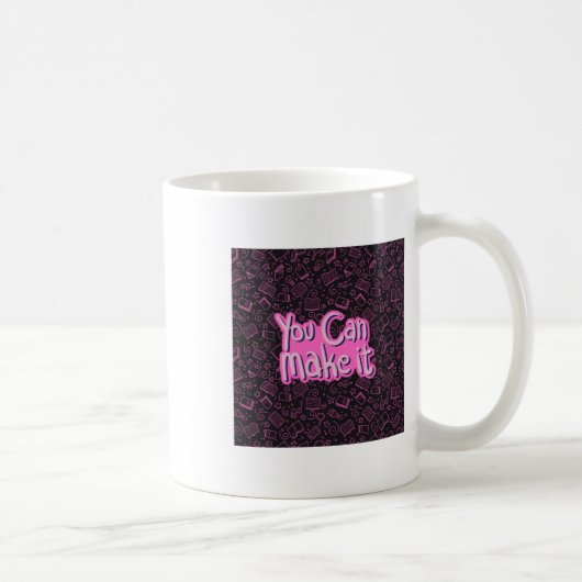 Du Schaffst Es Aufkleber Kaffeetasse (Rechts)