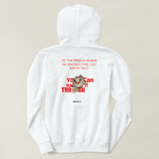 Du schaffst es. Glaube daran Hoodie