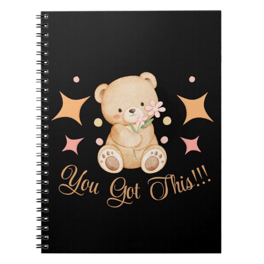 Du Schaffst Es Inspiratives Notizbuch Notizblock (Vorderseite)