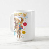 Du schaffst es! – Morgenmotivationstasse Kaffeetasse (Vorderseite Links)