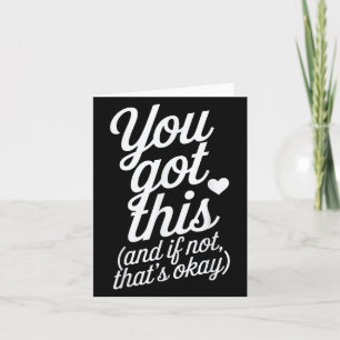Du Schaffst Es Motivationszitat Design Karte